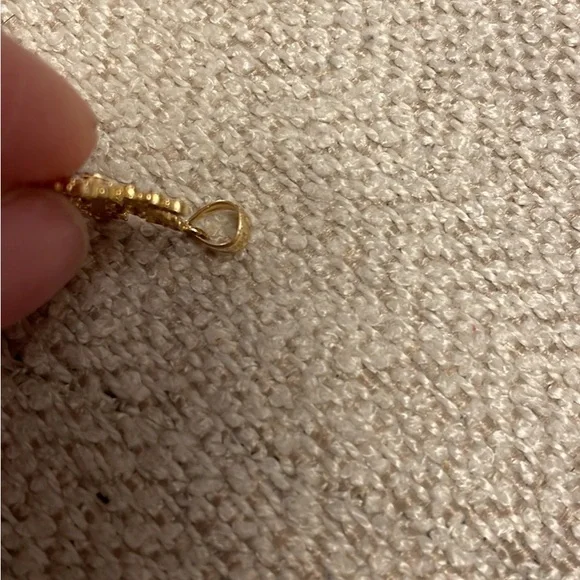 14K Diamond Cut Yellow/White Gold Snowflake Charm ❄️